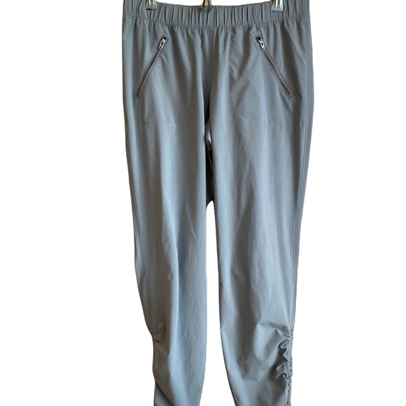 Athleta Light Grey Aspire Ankle Adjustable Jogger Sz 6 Tall - Picture 3 of 14